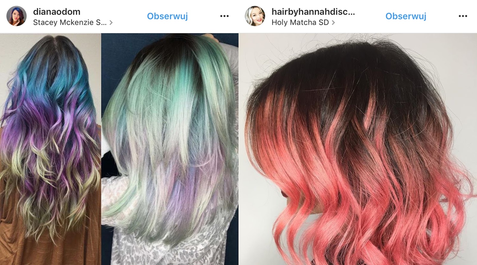 kolorowe farby do włosów